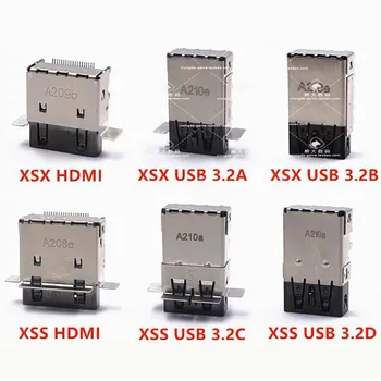 40 шт./лот для Xbox Серии S X Разъем Hdmi XSX USB 3.2A 3.2B Разъем XSS 3.2C 3.2 D USB Порт для зарядки