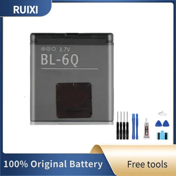 100% Оригинальный Аккумулятор RUIXI 1080mAh BL-6Q Для Nokia 6700 Classic 7900 Classic 6700c E51i N82 N81 E51 Аккумуляторы + Бесплатные Инструменты