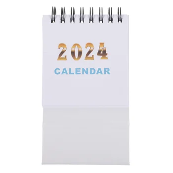 Мини-настольный календарь на 2024 год, Украшение дома, Вертикальная Столешница, Офисный Подарок, Декоративная Удобная Настольная бумага, Студенческий креатив