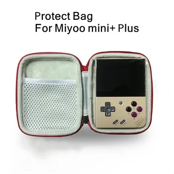 Защитный чехол для Miyoo Mini + Plus, сумка для хранения с защитной пленкой для экрана из закаленного стекла, игровые аксессуары, портативные мини-чехлы