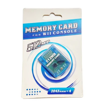Новая высокоскоростная карта памяти премиум-класса полной емкости 512 МБ для игровой консоли Wii для NGC Gamecube