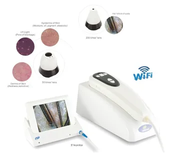 2021 самый продаваемый 8-дюймовый ЖК-монитор 2 в 1 беспроводной wifi анализатор кожи скальпа, тест для лица, сканер кожи для салона красоты