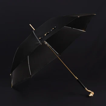 Зонт большой усиленный, утолщенный, ветроустойчивый автомобильный зонт автоматический деловой зонт