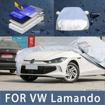 Для VW Lamando Наружная защита, полные автомобильные чехлы, Снежный покров, Солнцезащитный козырек, Водонепроницаемые Пылезащитные внешние автомобильные аксессуары