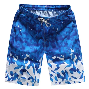 Летние мужские шорты Y2k с эластичным рисунком на талии, удобные и дышащие пляжные шорты для плавания, повседневная уличная мода