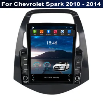 5GLTE + WIFI Android 12 для Chevrolet Spark 2010 2011 2012 2013-2024 Мультимедийный автомобильный радиоплеер Tesla Type Навигация GPS Без DVD