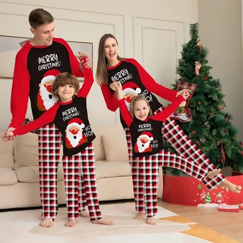 Идеальная удобная пижама с длинным рукавом, Рождественский комплект одежды для отдыха, мягкая в носке, праздничный дизайн, легко стираемая домашняя одежда