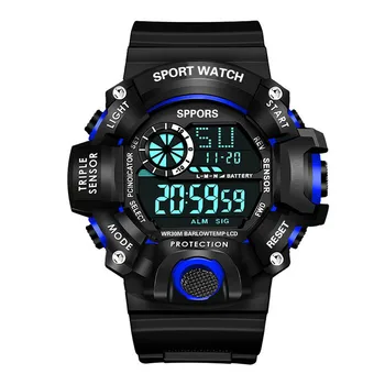 Fashion Multifunction Sports Watch Display Date Calendar Week Alarm Unisex Watch часы мужские наручные automatikuhren relógio