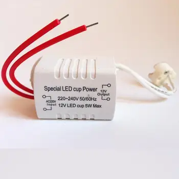 Светодиодный электронный трансформатор высокой мощности от 220 до 12 В с лампой MR16 1 Вт 2 Вт 3 Вт 4 Вт 5 Вт Светодиодный драйвер, выделенный источник питания, прожектор