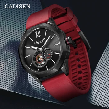 2023 Новые мужские часы CADISEN Автоматические Мужские механические наручные часы с турбийоном, сапфировое стекло, Нержавеющая сталь