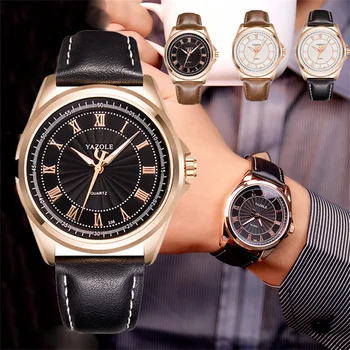 Новые кварцевые часы с высококачественным кожаным ремешком для мужчин, Женские деловые часы, Модные Круглые часы для повседневного спорта Relogio Masculino
