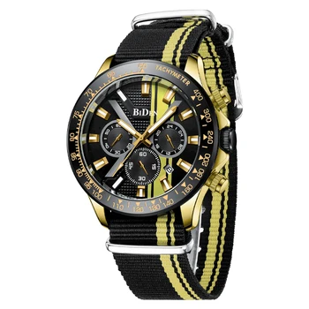 2023 Новые мужские часы BIDE, лучший бренд, роскошные Спортивные кварцевые часы для мужчин, подарок с хронографом, Водонепроницаемые Военные часы Reloj Hombre
