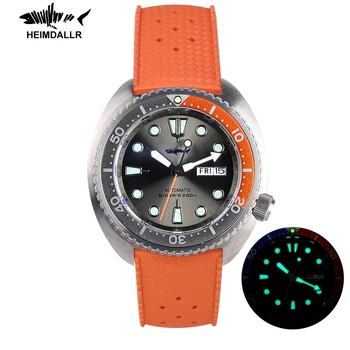Heimdallr Титановые часы для мужчин SRP777 Сапфировое Стекло 200 м Водонепроницаемый Часовой Механизм NH36 Автоматические Механические Часы Abalone Diver Watch