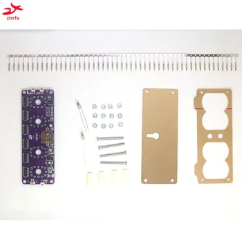zirrfa Electronic DIY kit in12 nixie Tube цифровые светодиодные часы подарочная печатная плата PCBA с акрилом, без светящихся трубок