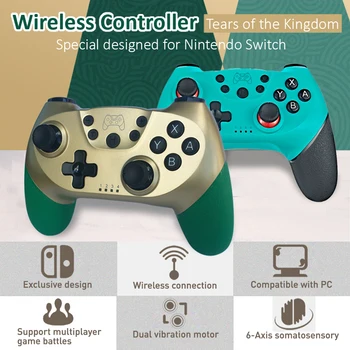 2023 Беспроводной контроллер ZELDA для Nintendo Switch OLED Bluetooth-совместимый геймпад, джойстик для игровых аксессуаров NS Switch