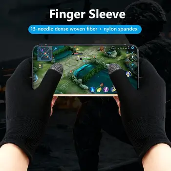 1 пара накладок на палец для мобильной игры PUBG, защищающих от пота, дышащих, не царапающихся
