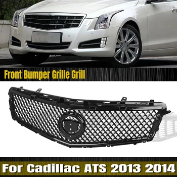 Передняя решетка для Cadillac ATS 2013 2014 Черные Гоночные решетки в стиле Пчелиных сот Верхний бампер автомобиля Впускной капот Сетка Отделка обвеса из сетки