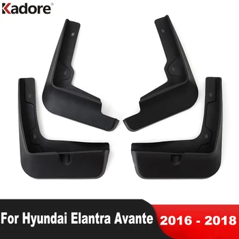 Для Hyundai Elantra Avante Седан 2016 2017 2018 Автомобильные брызговики Брызговики Брызговики Аксессуары для передних и задних крыльев