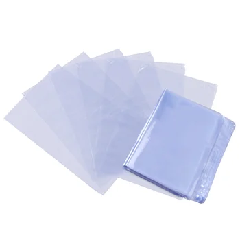 Supvox 300шт Термоусадочная пленка из ПВХ Прозрачные Термоусадочные пакеты для ламинирования оберток для мыла ручной работы бутылок бомбочек для ванн