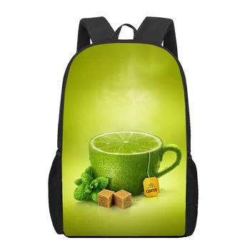 Креативная школьная сумка со свежим милым фруктовым принтом для подростков, мальчиков и девочек, сумки для книг для начальной школы, женщин и мужчин, повседневный рюкзак через плечо