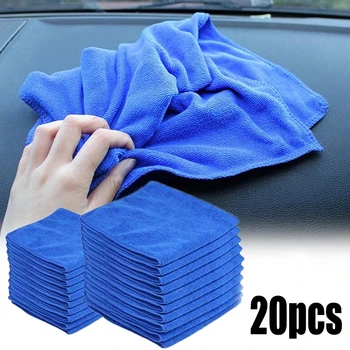 5/20 штук тонких полотенец из микрофибры для автомойки, сушильной ткани, полотенца для домашней уборки, Салфетки для полировки авто