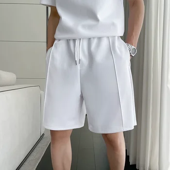 Летние спортивные шорты Модная мужская одежда Свободные Простые спортивные повседневные Универсальные шорты с прямыми штанинами Модный мужской спортивный костюм