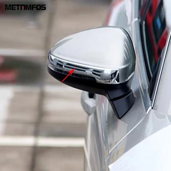 Для Audi A4 Седан B9/9L 2016 2017, Хромированная Накладка на зеркало боковой двери заднего вида, Отделка, рамка, Наклейка, Аксессуары для Стайлинга автомобилей